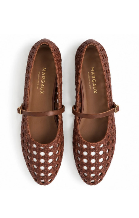 Margaux Shoes - Margaux The Demi Jane in Saddle Woven Leather
